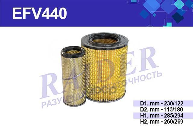 Купить Фильтр Воздушный Зил-Бычок Raider Raider арт. EFV440 в Тюмени по ...