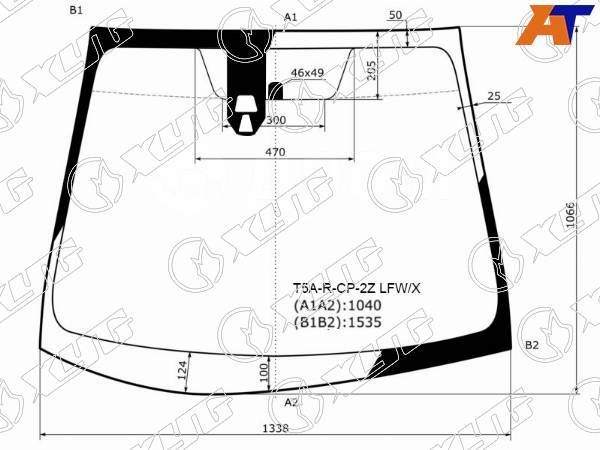 Купить Стекло лобовое Honda FIT, Honda FIT HBK GK#/GP(5-6) 13-, Honda ...