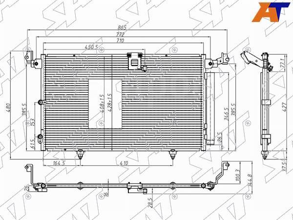 Купить Радиатор кондиционера Lexus RX 97-03, Lexus RX300, Toyota ...