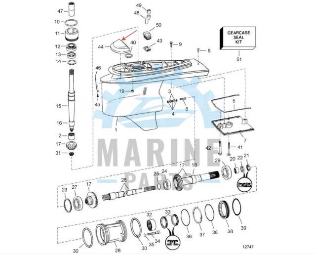   Volvo Penta SX-M, SX-C, SX-R, DP-S, DP-SM 3855411 