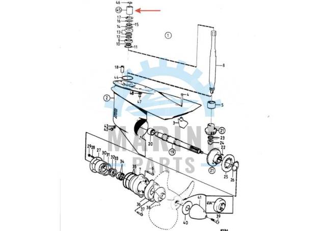   (50 ) SP, DP Volvo Penta 875183  