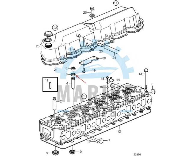     Volvo Penta 3580746 KAD44,300 