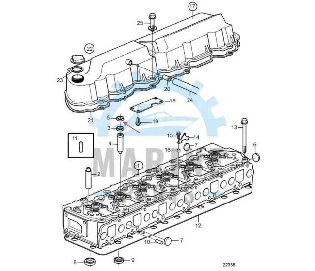    Volvo Penta 3580745 KAD44,300 