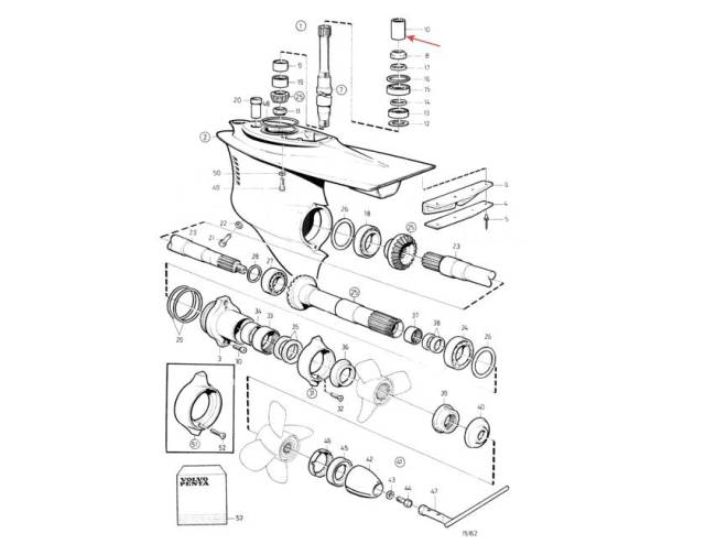    (80 ) 290, DP Volvo Penta 3852268  