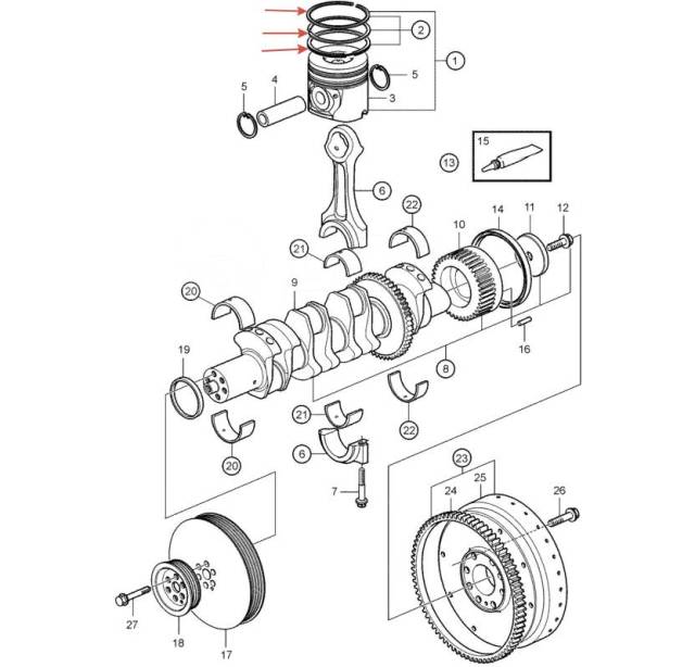   Volvo Penta D4,6 21711728 