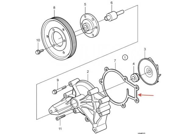     Volvo Penta 3818912 D4 D6 