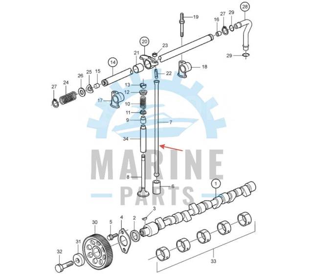   Volvo Penta 838636 AD31 AD41 KAD 