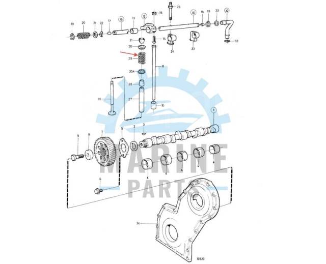   Volvo Penta 1545198 AD31 AD41 KAD 