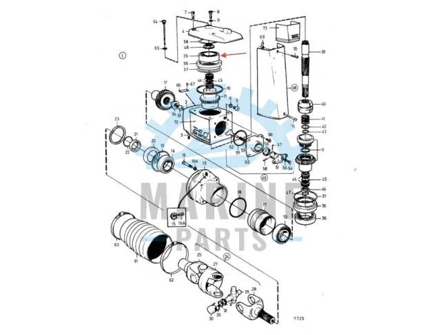    DP290  Volvo Penta 853542, 183729 