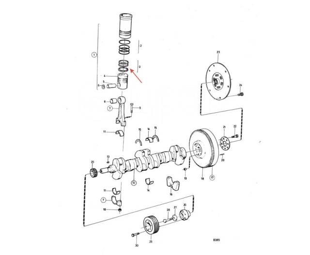   Volvo Penta 275350 AD31,AD41 A  B  