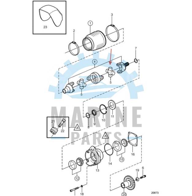   ( ) DP290 Volvo Penta 3860232, 854619 