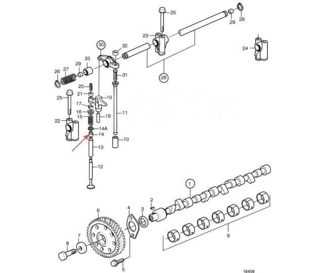    Volvo Penta KAD44, KAD300, D4, D6 861700  