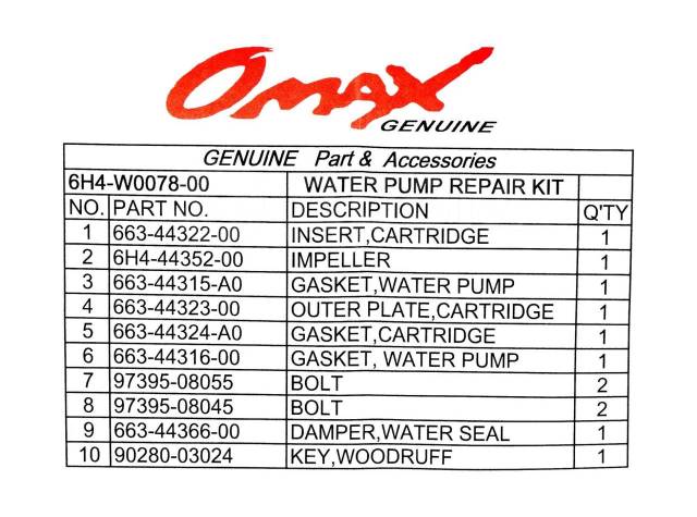   Yamaha 40-50, Omax 6H4W007800_OM 