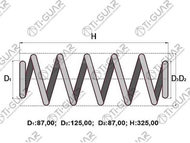 Купить Пружина C4T-52752 / TG-CSS0059* Ti·GUAR в Барнауле по цене: 1 ...