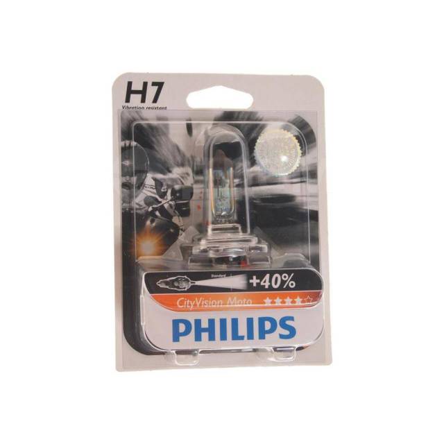  12V H7 55W PX26d +40%  (1.) City Vision Moto PHILIPS 782795 