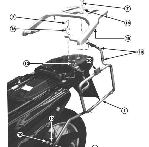    KAPPA Monokey KL167  Honda XL 650V Transalp (00-07) 