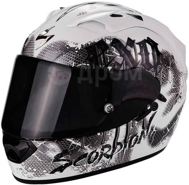 White Black Scorpion Exo 1200 Air Tenebris Integral Motorcycle 36 278