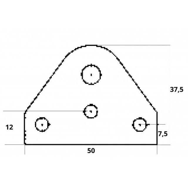    Silver 50 x 37.5 mm Uflex 4848061 Gas 