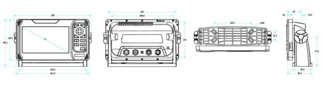   KP-27F   7" c    ( Garmin Echomap 72cv) 