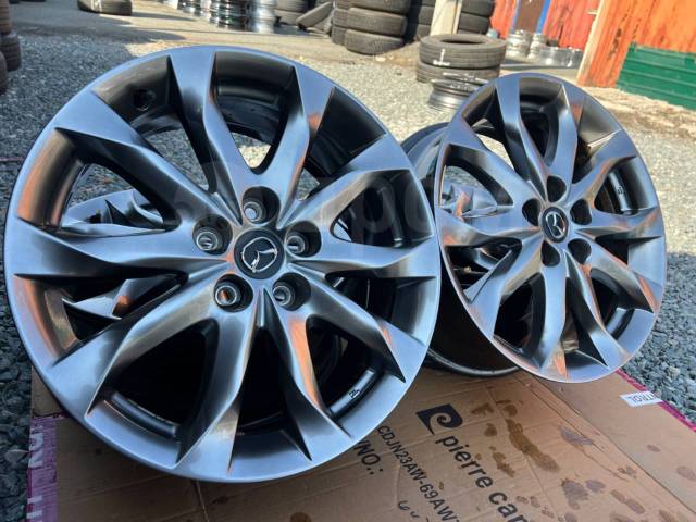 Оригинальные диски Mazda, 18", 1 шт, 5x114.3, литой, 67,1 мм. 4 шт, б/у ...