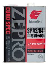   Idemitsu Zepro Euro Spec 5W-40 Sp A3/B4 4 (1849-004) 30006041-004 Idemitsu 