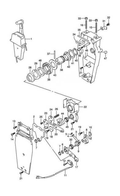   Suzuki DF 25-250, , 67200-93J13, Marine Rocket 6720093J13MR 