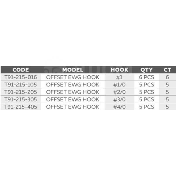   5  Black Nickel 5/0, 2  Westin T91-215-505-UNIT Offste EWG 