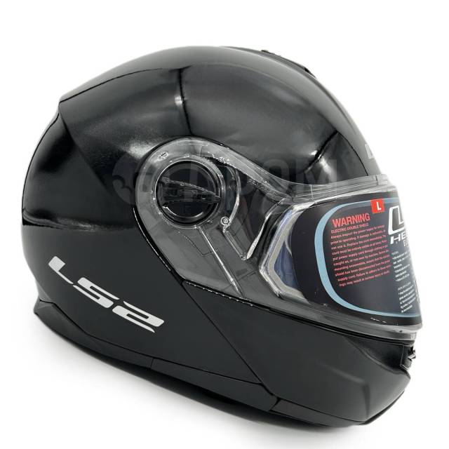   LS2 FF325 STROBE ELECTRIC SNOW Gloss Black (). XL. - 