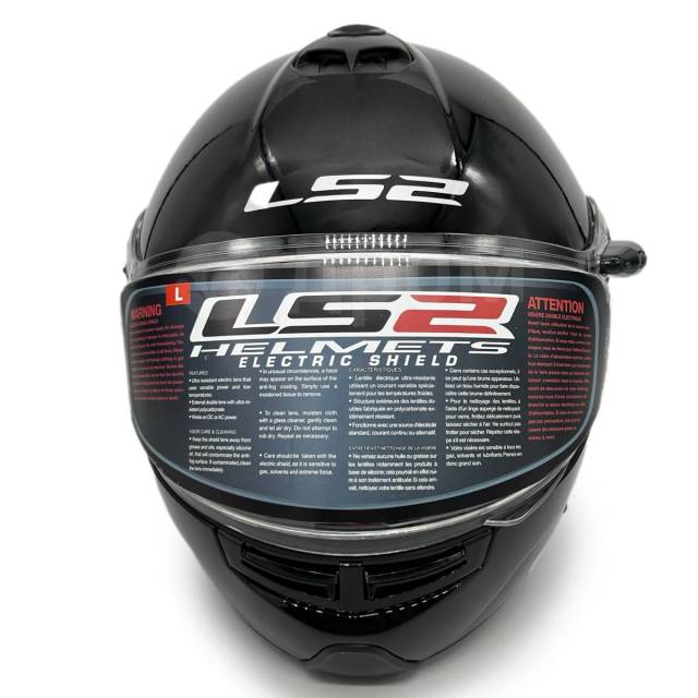   LS2 FF325 STROBE ELECTRIC SNOW Gloss Black (). XL. - 