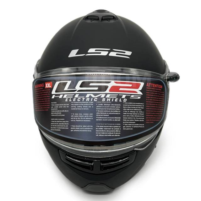   LS2 FF325 STROBE ELECTRIC SNOW Matt Black (). XXL. - 