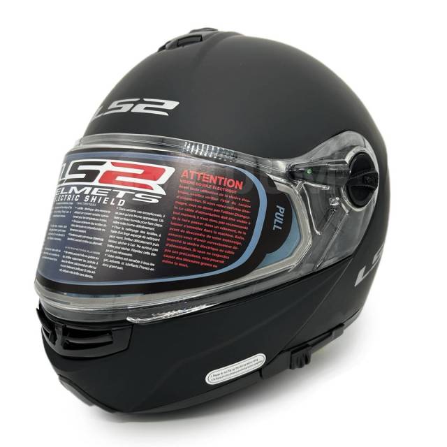   LS2 FF325 STROBE ELECTRIC SNOW Matt Black (). XXL. - 