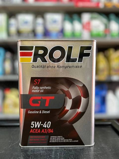 ROLF GT A3/B4 SN/CF 5W-40 4л 322229, синтетическое, 4,00 л. CF, SN, A3 ...