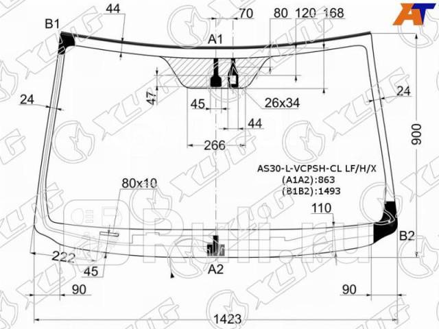 Купить Лобовое стекло для Тойота Рав 4 2005-2014, Toyota Rav4 лобовое ...