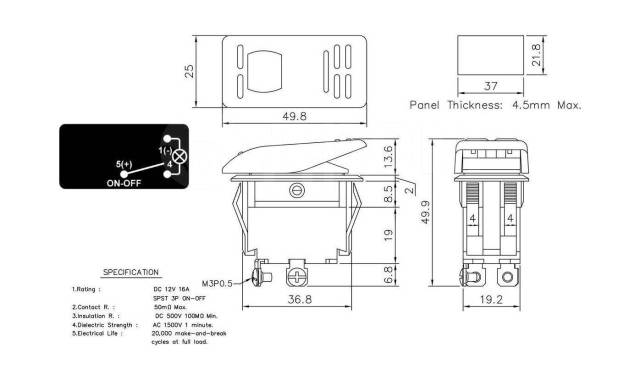   ON-OFF 12 /16 3   AES.Co AES111853, 2  