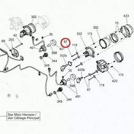    BRP, Can-Am Outlander G2 1000, 800, 650, 500 241044540, 250000718 