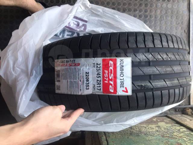 Kumho Ecsta PS71, 225/45 R17 91Y, 17", 7 шт, в наличии, 225 мм, 45 % ...