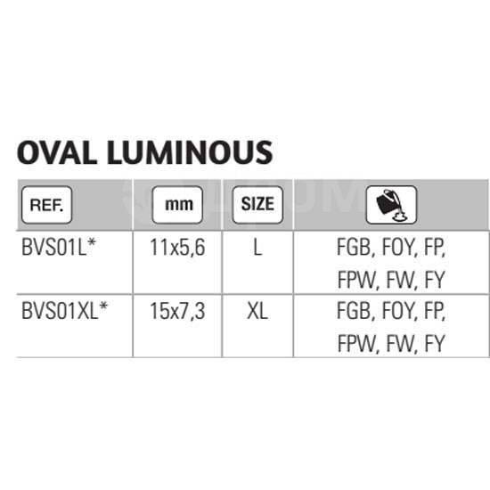  6  FPW XL, 3  Vercelli BVS01XLFPW Oval Luminous 