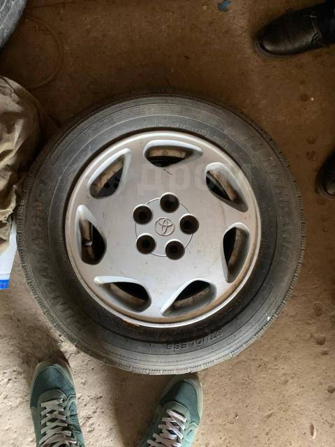 Диски Тойота, Toyota, 14", 1 шт, 5x100, литой, 54,1 мм. 4 шт, б/у, в ...