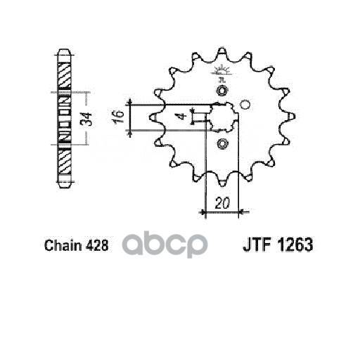   Jt Jtf1263.13 JT Sprockets . JTF1263.13 