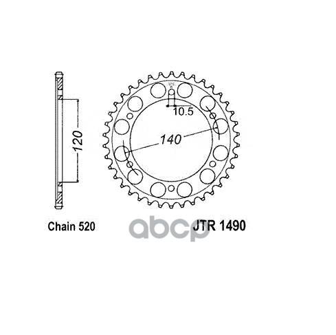   Jt Jtr1490.45 JT Sprockets JTR149045 