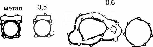      SVF-gasket Yamaha WR250F 01-02 YZ250F 01-13 (SVF-20809) 