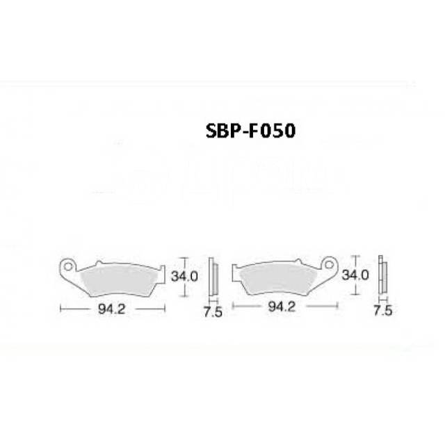   Motor Tech SBP-F050 (TRW MCB669, EBC FA185) 