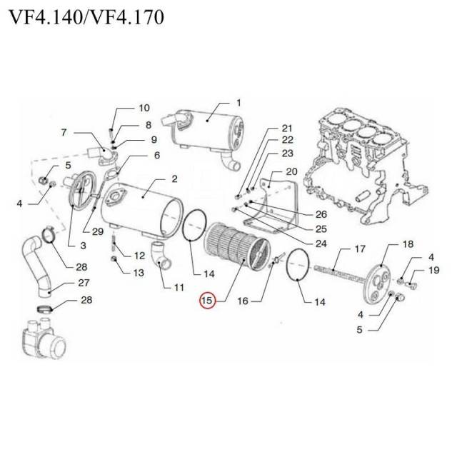  Vetus VFP01529   VF4.140/VF4.170/VF5.220/VF5.250 