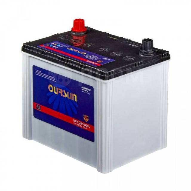 Аккумулятор Oursun EFB Q85-D23L 70A/h, 12V, 660A, левый, Start-Stop ...