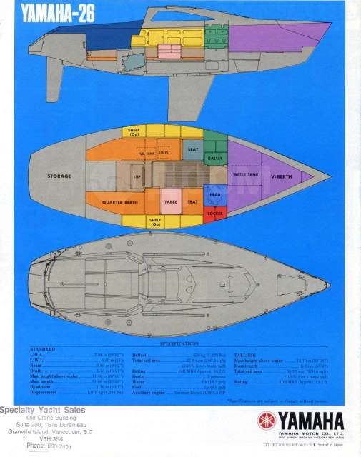   Yamaha 26S.  8,00., 1996  