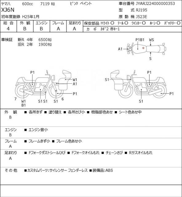 Yamaha XJ 600 S Diversion. 600. ., , ,   