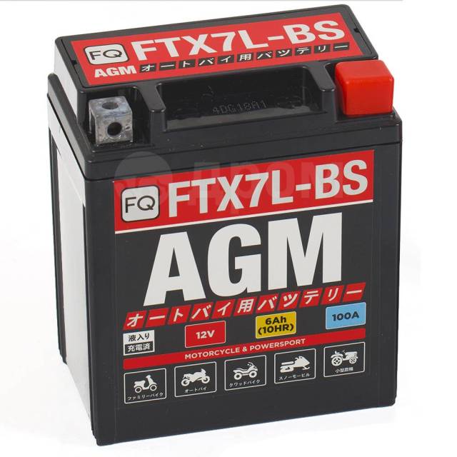 - FQ 6,0Ah FTX7L-BS AGM/YTX7L-BS 