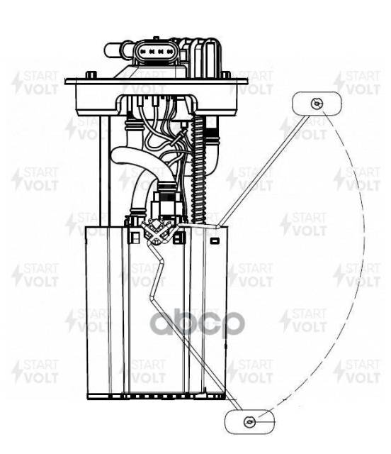 Купить Бензонасос В Сборе Geely Emgrand 09- Startvolt арт. SFM3001 в ...