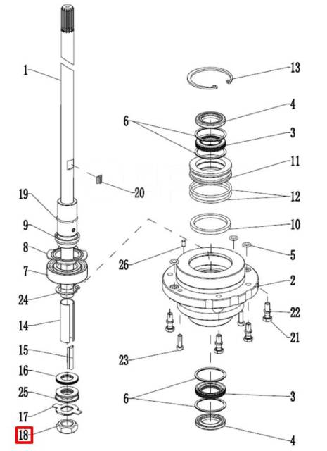  UNF 5/8 (PNFM40E-31018) (PREMARINE) 