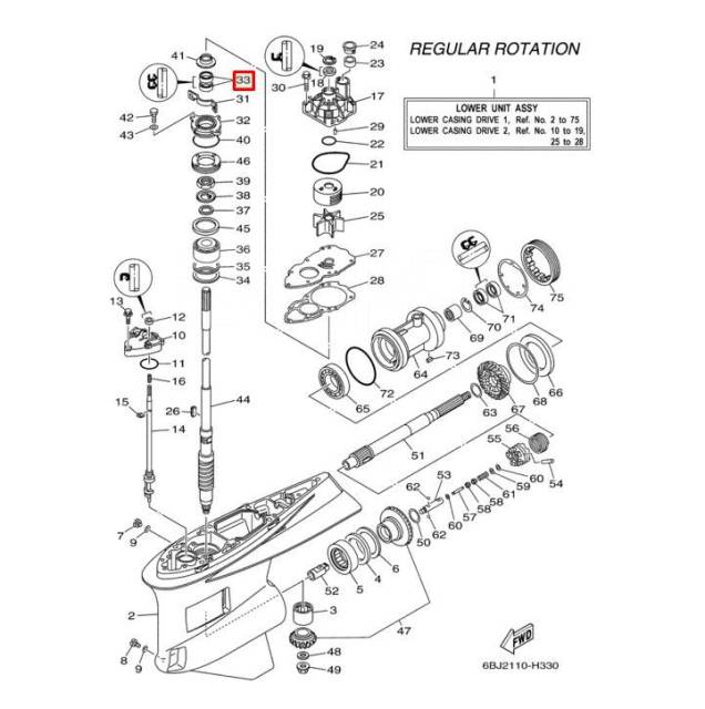  Yamaha (93101-28M16; 93101-28004) (28x43x7) (PREMARINE) 